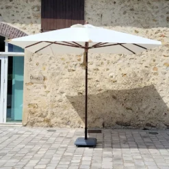 Parasol Droit 3x3 M écru Pegasia