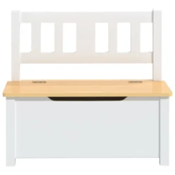 VIDAXL Banc De Rangement Pour Enfants Blanc Et Beige 60x30x55 Cm Mdf 9 VIDAXL Banc De Rangement Pour Enfants Blanc Et Beige 60x30x55 Cm Mdf -Konst Decor Magasin 0553fe623e749a74