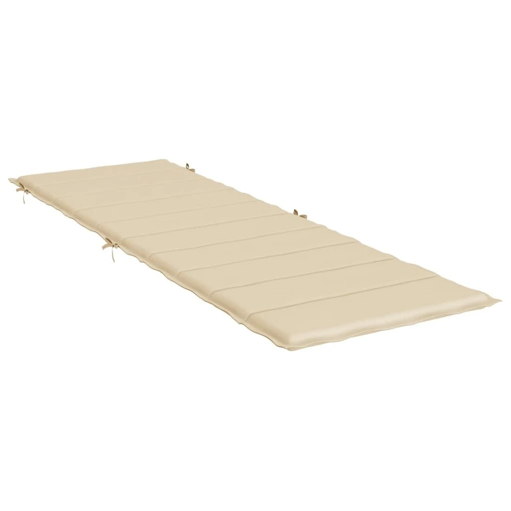 VIDAXL Coussin De Chaise Longue Beige 186x58x3 Cm Tissu Oxford 4 VIDAXL Coussin De Chaise Longue Beige 186x58x3 Cm Tissu Oxford – Image 4