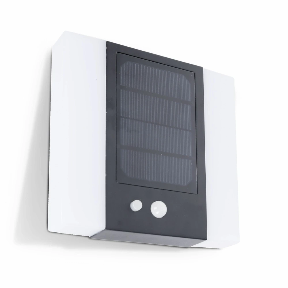 Applique Murale Solaire Led Aluminium Blanche 1 Applique Murale Solaire Led Aluminium Blanche