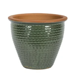 Pot émaillé Jade Vert SP-Pot 27-01N - D.24,5xH.20cm