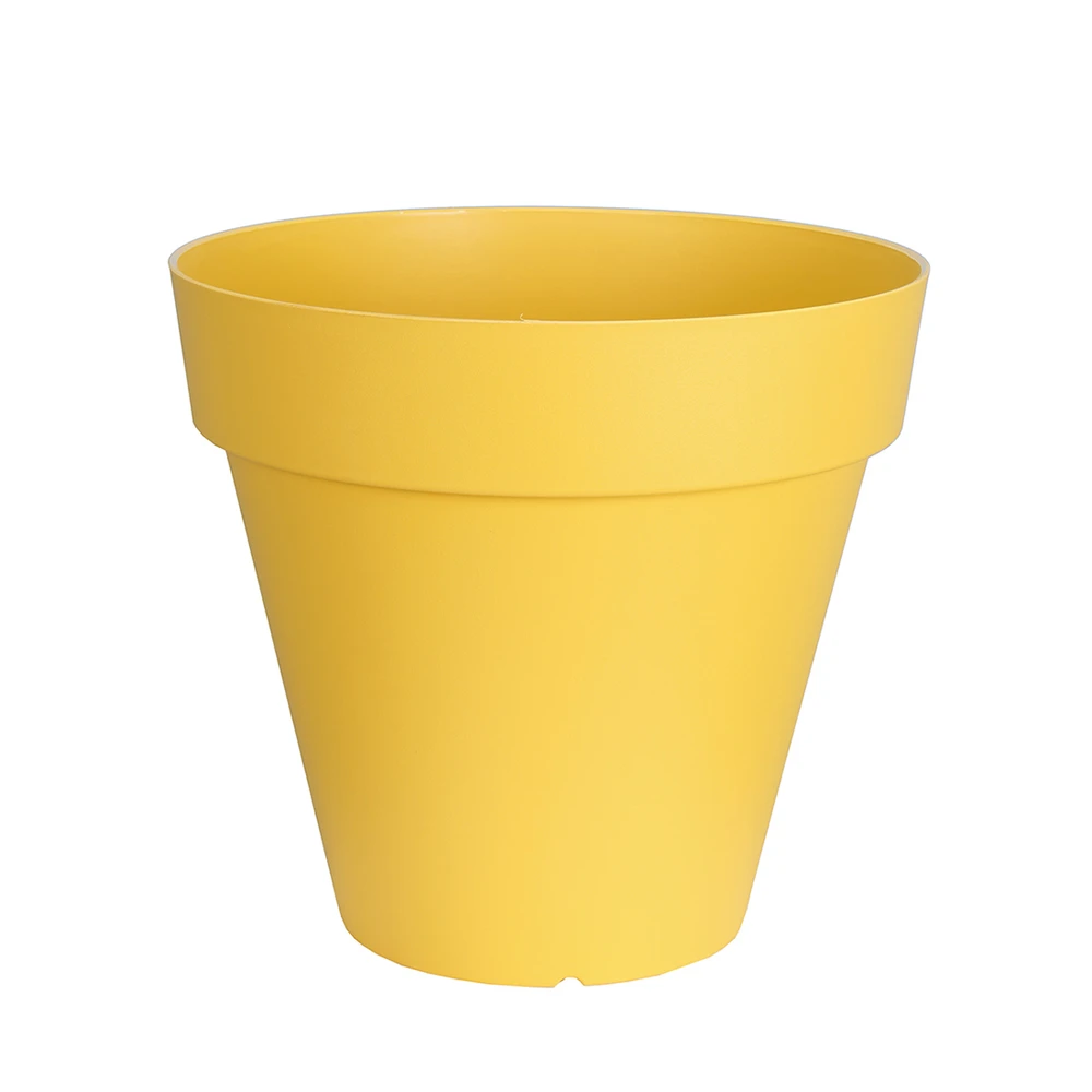 Riviera Pot Soleilla Rond En Polypropylène 100% Recyclable Jaune Ø.50 H.45cm 1 Riviera Pot Soleilla Rond En Polypropylène 100% Recyclable Jaune Ø.50 H.45cm