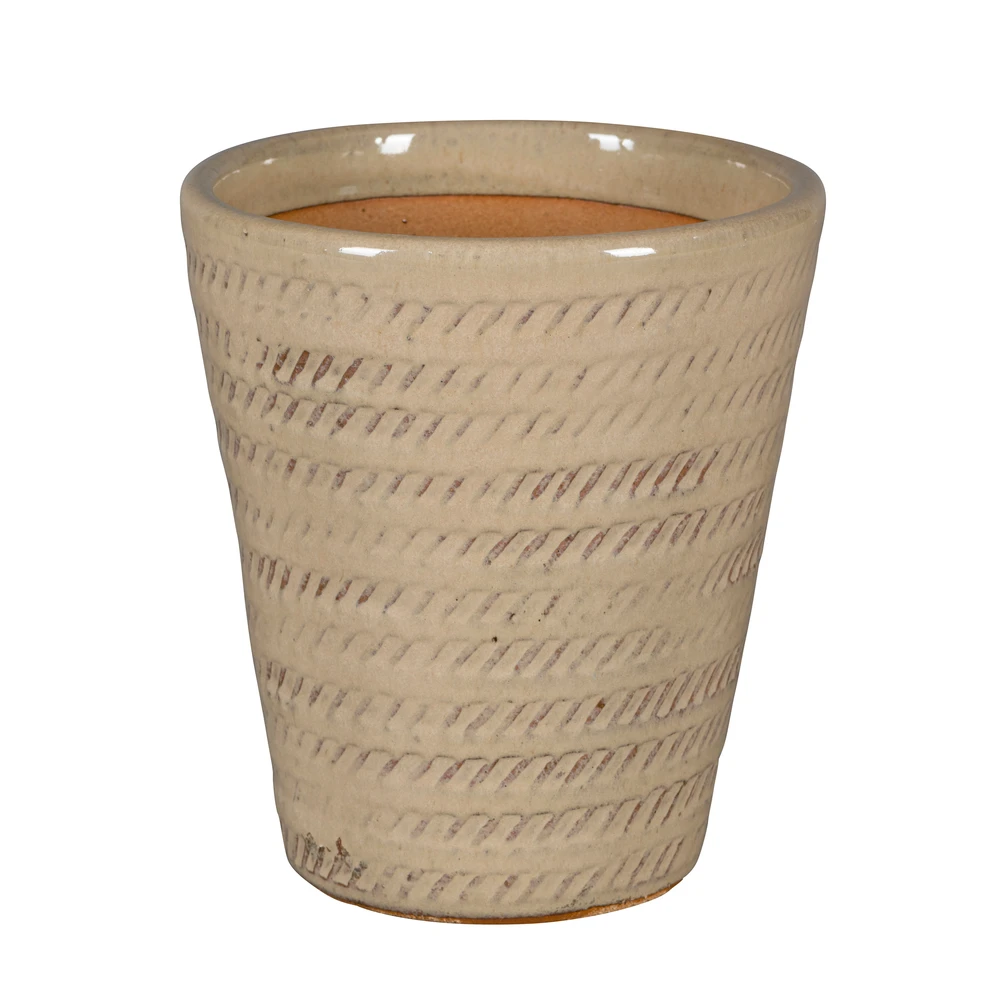 Pot Nirvana Crème - D31xH32,5cm 1 Pot Nirvana Crème - D31xH32,5cm