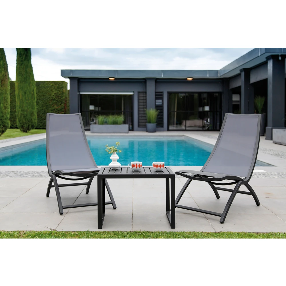 Fauteuil Summer Florence Graphite/graphite 2 Fauteuil Summer Florence Graphite/graphite – Image 2