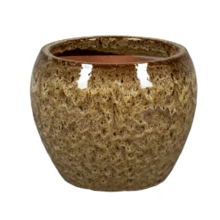 Pot émaillée Misty Indigo MD Marron - D.37xH.31cm