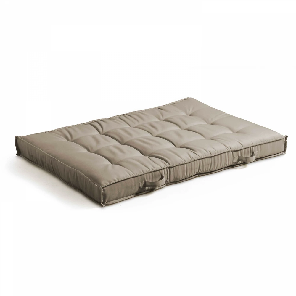 Coussins Pour Palette Matelassés Taupe 2 Coussins Pour Palette Matelassés Taupe – Image 2