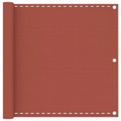 VIDAXL Écran De Balcon Terre Cuite 90x500 Cm Pehd