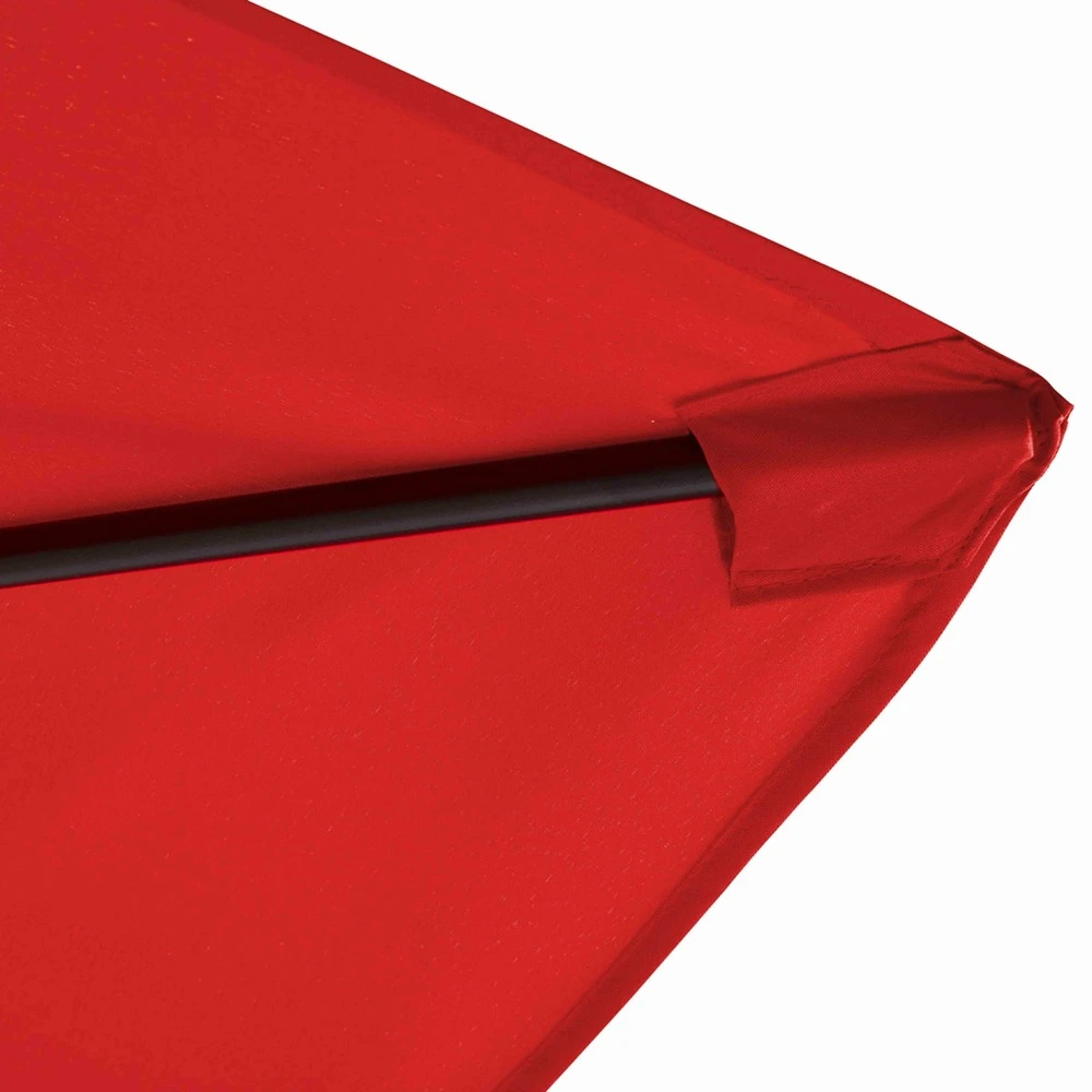 Parasol Déporté Carré 3x3m Aluminium Rouge 5 Parasol Déporté Carré 3x3m Aluminium Rouge – Image 5