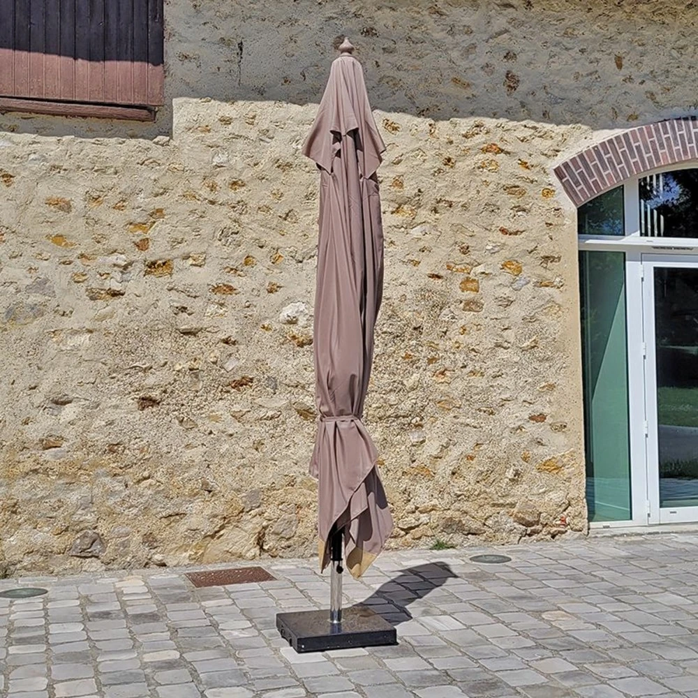 Parasol Droit 4x3 M Taupe Pegasia 3 Parasol Droit 4x3 M Taupe Pegasia – Image 3