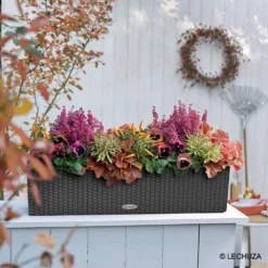 LECHUZA Jardinière Balconera Cottage En Plastique Granit - 79x19x19 Cm 12 LECHUZA Jardinière Balconera Cottage En Plastique Granit - 79x19x19 Cm -Konst Decor Magasin 340843 012