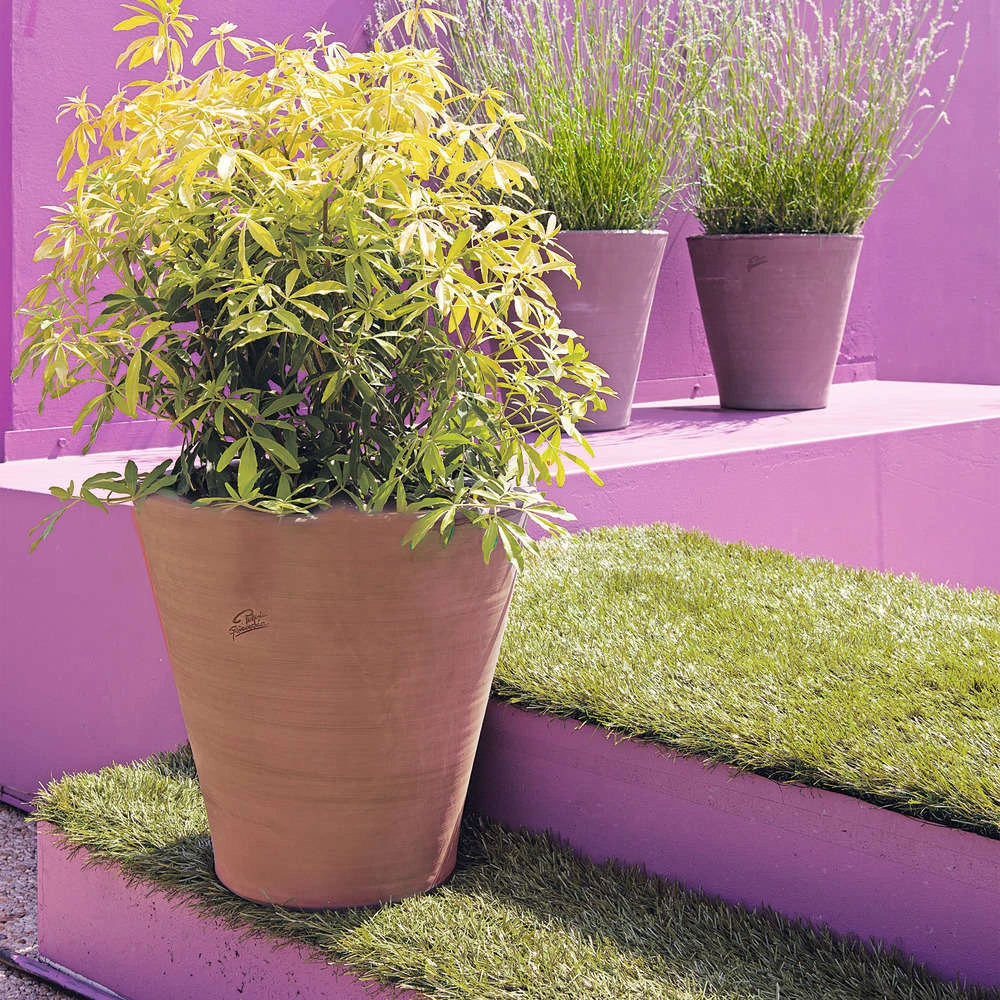 Cuvier Contemporain En Terre Cuite Ø 47 X H. 48cm 3 Cuvier Contemporain En Terre Cuite Ø 47 X H. 48cm – Image 3