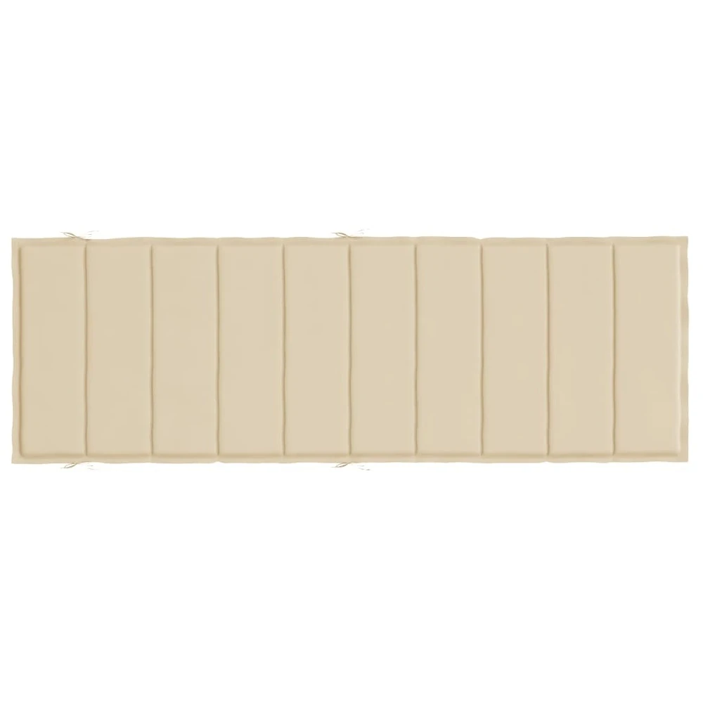 VIDAXL Coussin De Chaise Longue Beige 186x58x3 Cm Tissu Oxford 5 VIDAXL Coussin De Chaise Longue Beige 186x58x3 Cm Tissu Oxford – Image 5