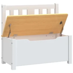 VIDAXL Banc De Rangement Pour Enfants Blanc Et Beige 60x30x55 Cm Mdf 12 VIDAXL Banc De Rangement Pour Enfants Blanc Et Beige 60x30x55 Cm Mdf -Konst Decor Magasin 3a1612d1a34f6361