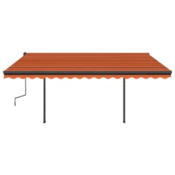 VIDAXL Auvent Manuel Rétractable Avec Led 5x3,5 M Orange Et Marron 9 VIDAXL Auvent Manuel Rétractable Avec Led 5x3,5 M Orange Et Marron -Konst Decor Magasin 3b518760b525a67f