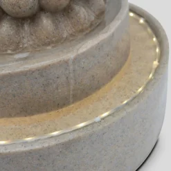 Fontaine Bouddha Assis En Pierre Reconstituée Avec Led -Konst Decor Magasin 3fa104ce943b93d7