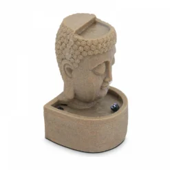 Fontaine Tête De Bouddha En Pierre Reconstituée Avec Led -Konst Decor Magasin 3fd7cb623de5a1a2