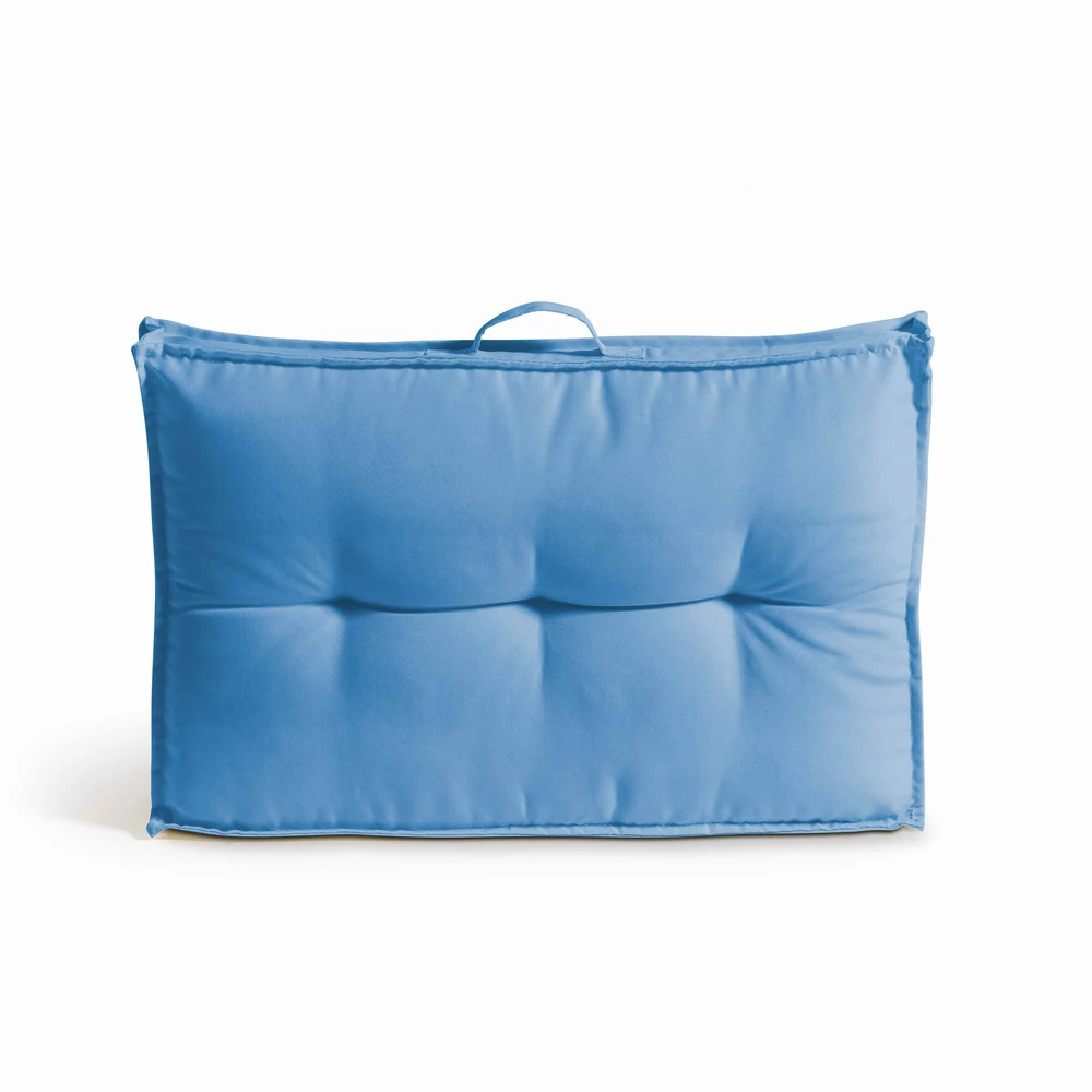 Coussin Palette Dossier Polyester Bleu 60 X 40 X 12 Cm 2 Coussin Palette Dossier Polyester Bleu 60 X 40 X 12 Cm – Image 2