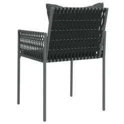 VIDAXL Chaises De Jardin Avec Coussins Lot De 2 Noir 54x61x83 Cm Rotin 12 VIDAXL Chaises De Jardin Avec Coussins Lot De 2 Noir 54x61x83 Cm Rotin -Konst Decor Magasin 417753a347681716