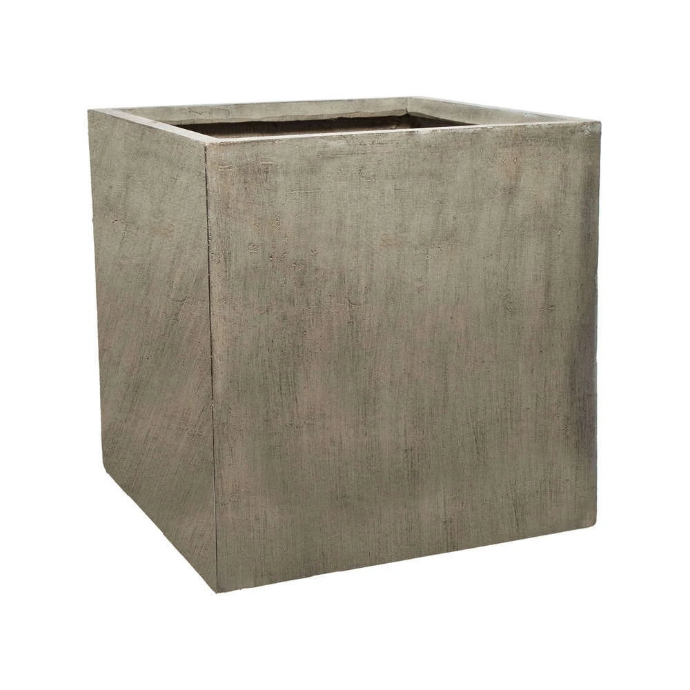 Cube Jin, Gris Ciment L. 50 X L. 50 X H. 50 Cm 1 Cube Jin, Gris Ciment L. 50 X L. 50 X H. 50 Cm