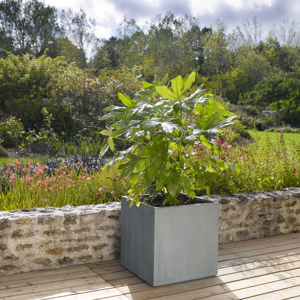 Cube Jin, Gris Ciment L. 50 X L. 50 X H. 50 Cm 3 Cube Jin, Gris Ciment L. 50 X L. 50 X H. 50 Cm – Image 3