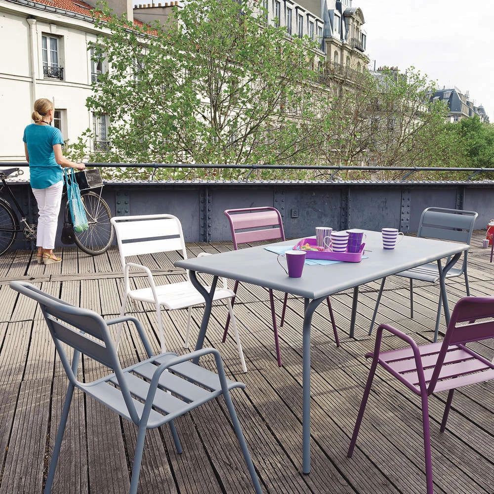 Fauteuil De Jardin Bridge MONCEAU Gris Orage En Acier - 64,5x52x85 Cm 3 Fauteuil De Jardin Bridge MONCEAU Gris Orage En Acier - 64,5x52x85 Cm – Image 3