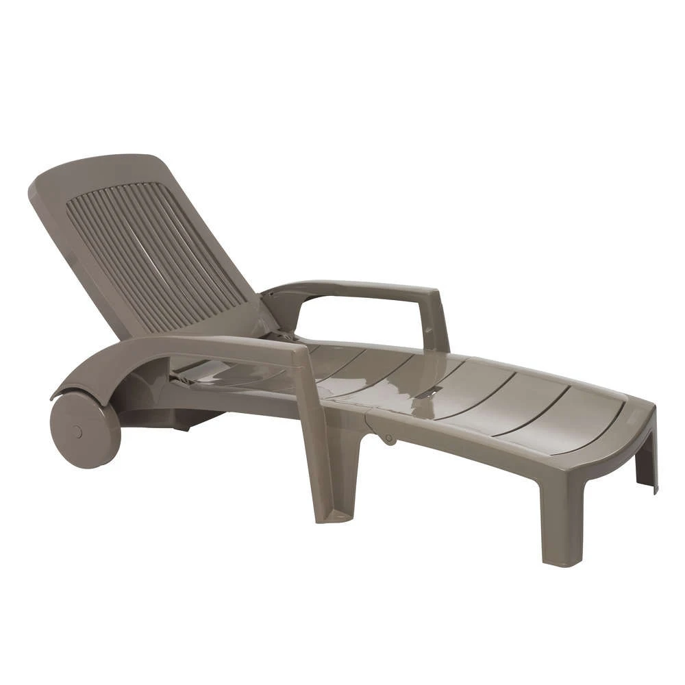 Grosfillex Bain De Soleil Fidji Evolution II En Polypropylène Taupe 187x73x28 Cm 1 Grosfillex Bain De Soleil Fidji Evolution II En Polypropylène Taupe 187x73x28 Cm