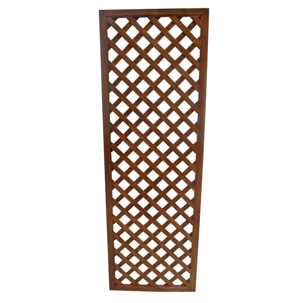 Treillis Jasmin à Carreaux, En Bois D'acacia - L.60 X H.180 Cm 2 Treillis Jasmin à Carreaux, En Bois D'acacia - L.60 X H.180 Cm – Image 2