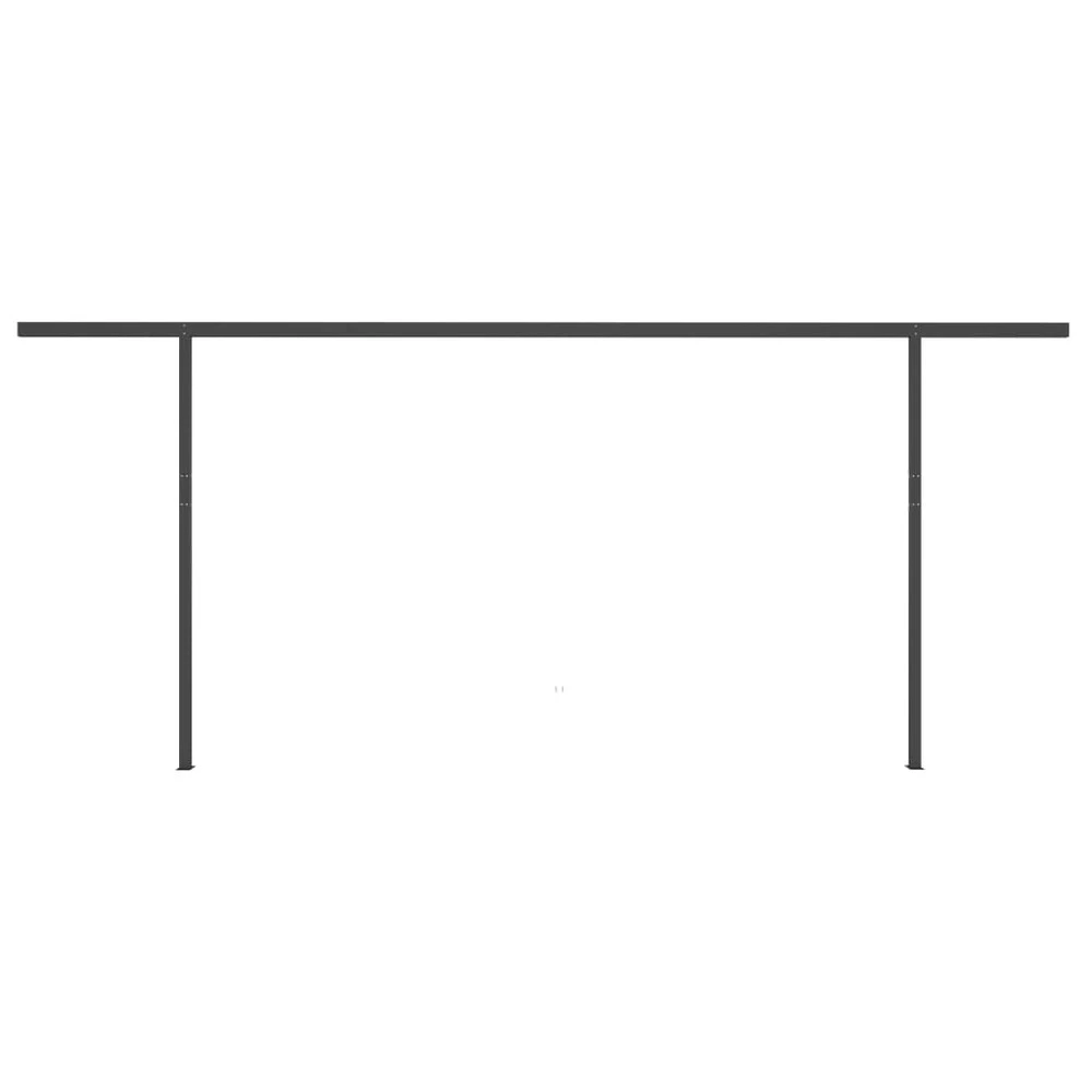 VIDAXL Auvent Manuel Rétractable Avec Led 5x3,5 M Orange Et Marron 7 VIDAXL Auvent Manuel Rétractable Avec Led 5x3,5 M Orange Et Marron – Image 7