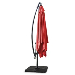 Parasol Déporté Carré 3x3m Aluminium Rouge 9 Parasol Déporté Carré 3x3m Aluminium Rouge -Konst Decor Magasin 4d9ff2005ea3645a