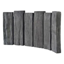 Bordurette Courbée, Aspect Schiste - L.52 X H.26 Cm (4,9kg)