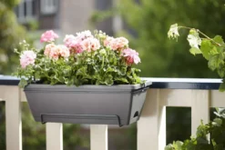 Elho Jardinière "Barcelona" En Plastique Gris Anthracite - L50cm 7 Elho Jardinière "Barcelona" En Plastique Gris Anthracite - L50cm -Konst Decor Magasin 538989 003