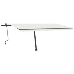 VIDAXL Auvent Manuel Rétractable Avec Led 500x350 Cm Crème 9 VIDAXL Auvent Manuel Rétractable Avec Led 500x350 Cm Crème -Konst Decor Magasin 54babbe3ffff6e4f