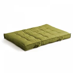 Coussin De Sol Ou D'assise Matelassé Polyester Vert 120 X 80 X 12cm