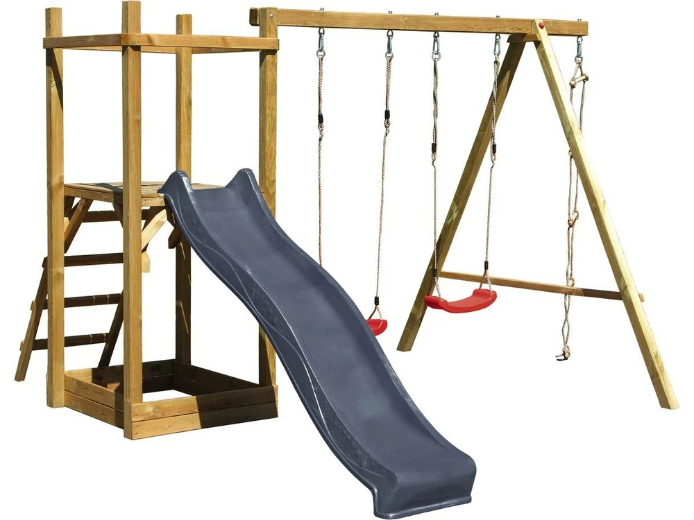 Aire De Jeux "kubus" Avec échelle Inclinée - 320 X 350 X 210 Cm 2 Aire De Jeux "kubus" Avec échelle Inclinée - 320 X 350 X 210 Cm – Image 2