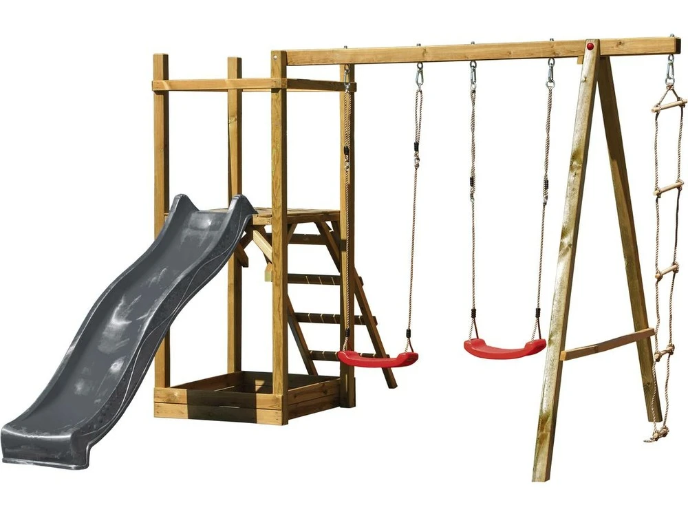 Aire De Jeux "kubus" Avec échelle Inclinée - 320 X 350 X 210 Cm 1 Aire De Jeux "kubus" Avec échelle Inclinée - 320 X 350 X 210 Cm