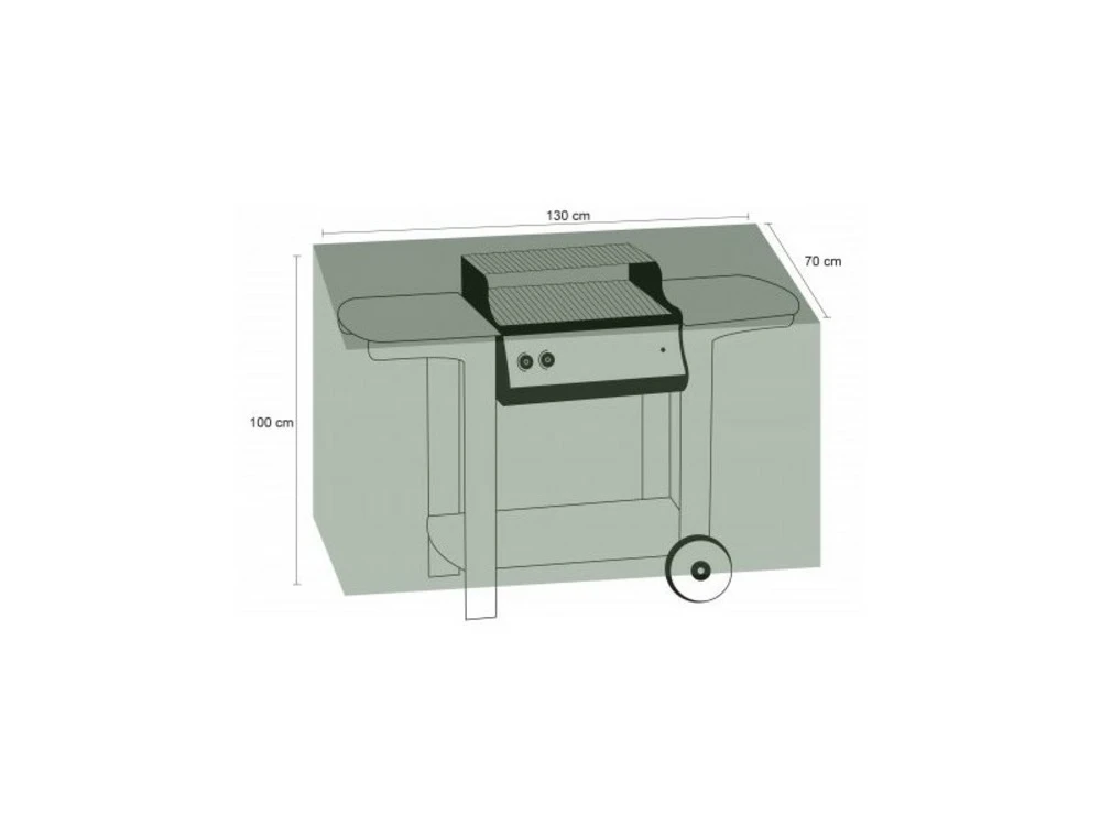 Housse De Protection Pour Barbecue Rectangulaire 170 X 50 X 85 Cm - Noir 1 Housse De Protection Pour Barbecue Rectangulaire 170 X 50 X 85 Cm - Noir