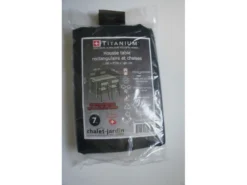 Housse De Protection Pour Table Rectangulaire + Chaises 180 X 150 X 85 Cm - Noir -Konst Decor Magasin 627036ee12b397.34208851