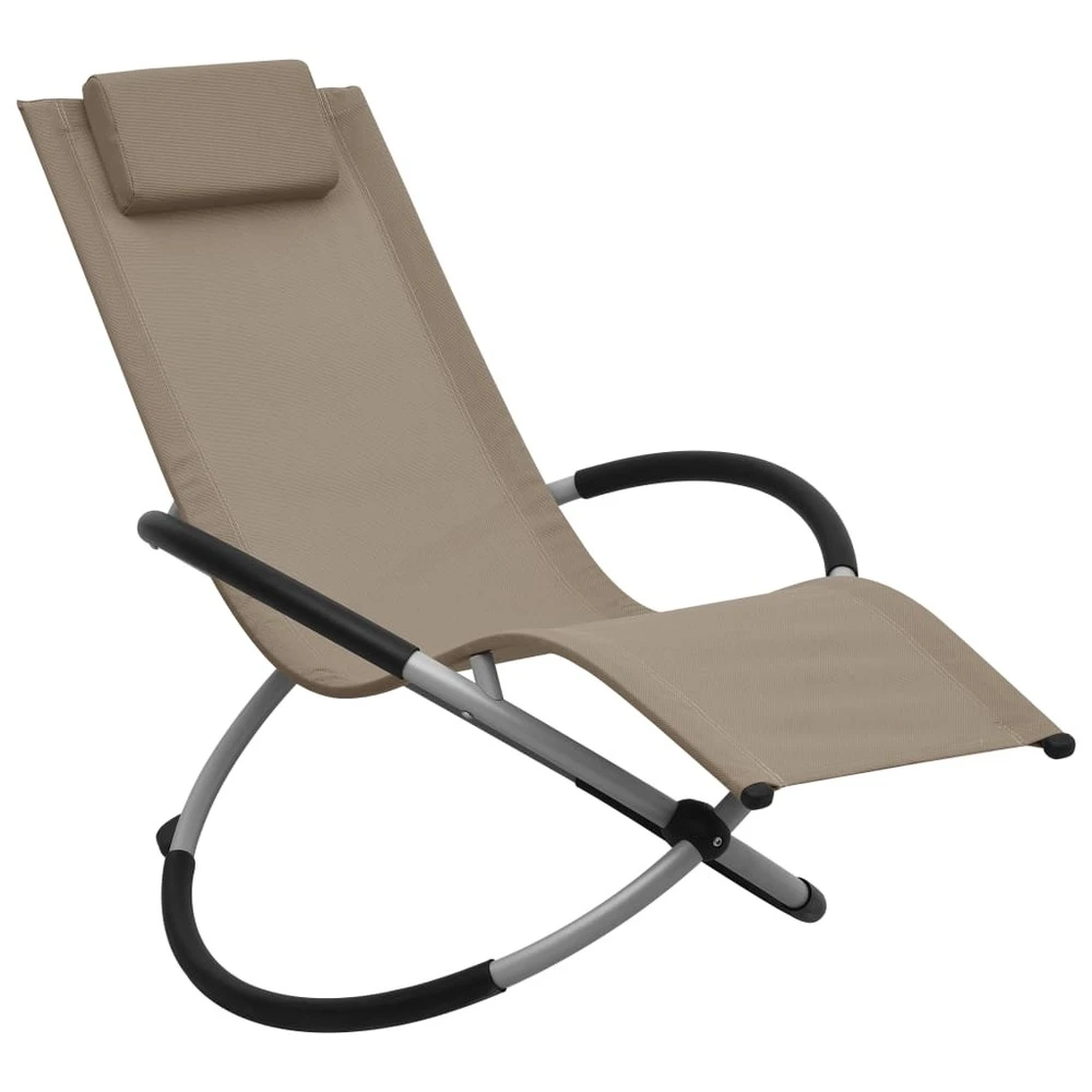 VIDAXL Chaise Longue Pour Enfants Acier Taupe 1 VIDAXL Chaise Longue Pour Enfants Acier Taupe