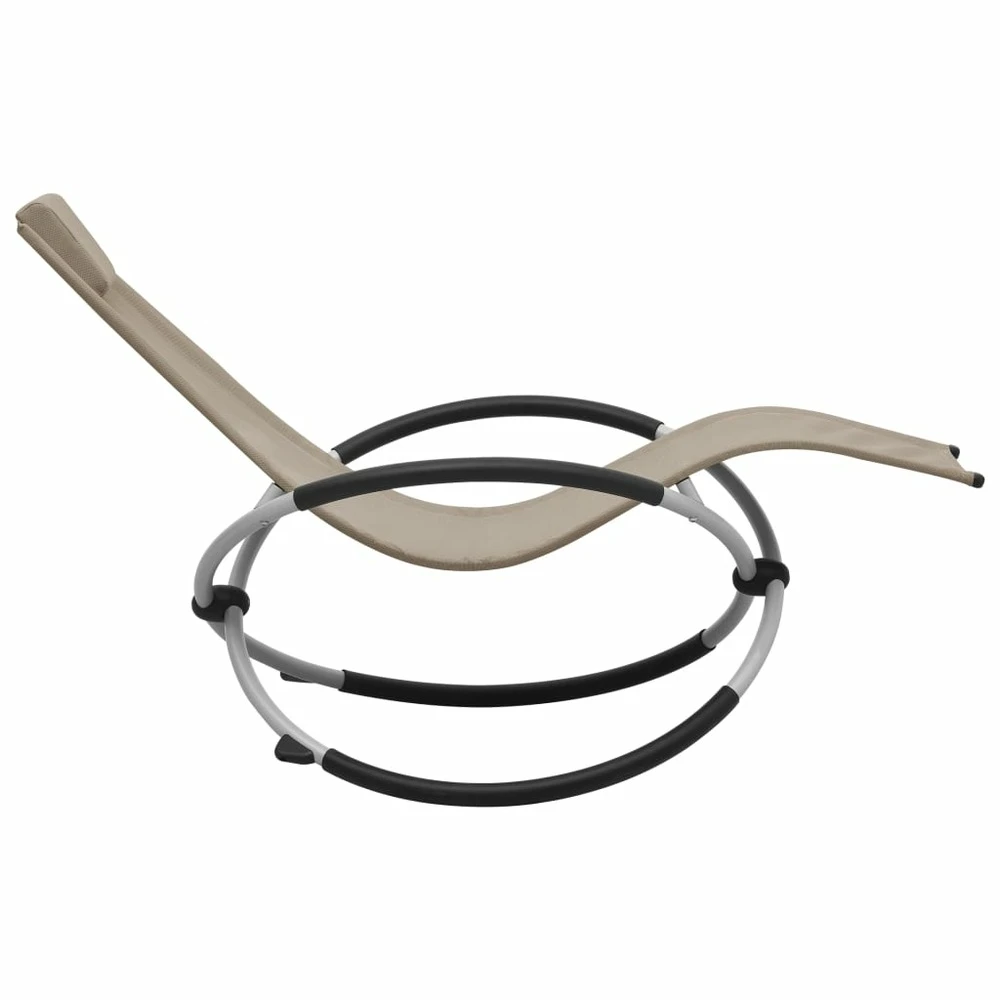 VIDAXL Chaise Longue Pour Enfants Acier Taupe 3 VIDAXL Chaise Longue Pour Enfants Acier Taupe – Image 3