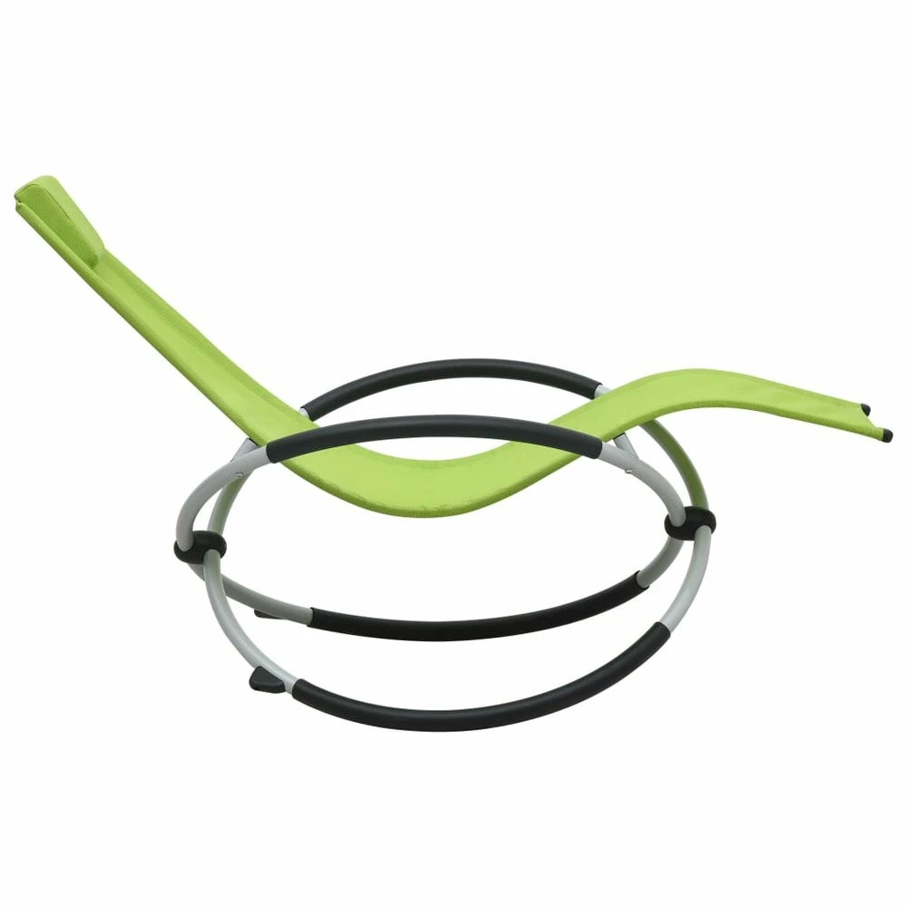 VIDAXL Chaise Longue Pour Enfants Acier Vert 3 VIDAXL Chaise Longue Pour Enfants Acier Vert – Image 3