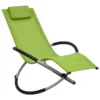 VIDAXL Chaise Longue Pour Enfants Acier Vert