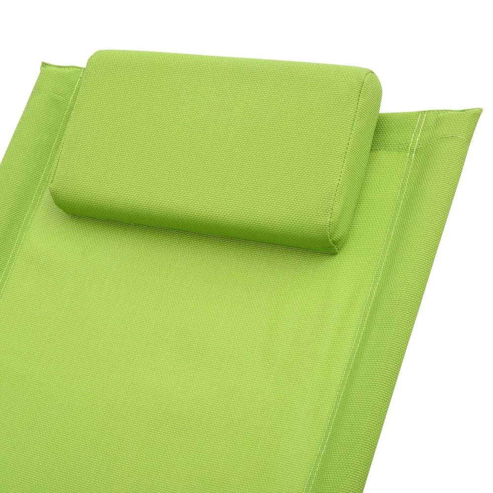 VIDAXL Chaise Longue Pour Enfants Acier Vert 5 VIDAXL Chaise Longue Pour Enfants Acier Vert – Image 5