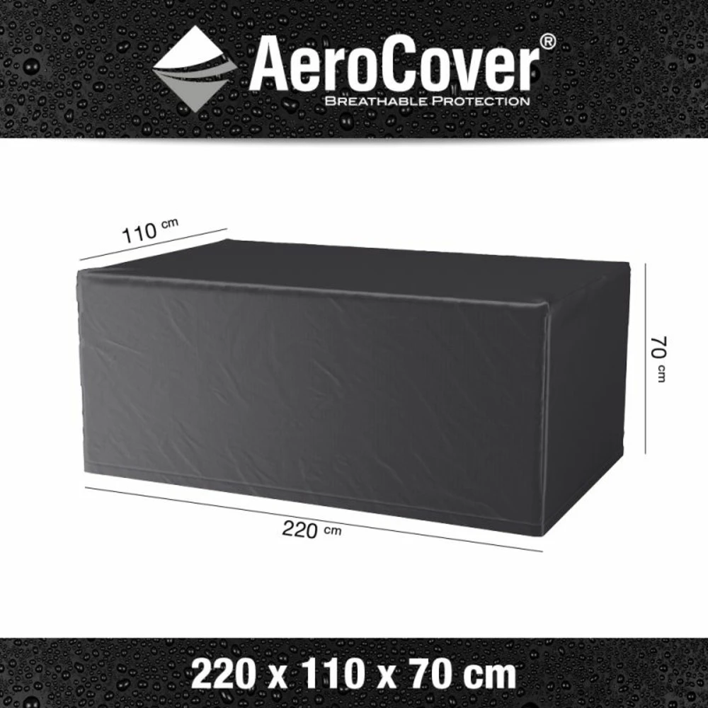 Aerocover Housse De Protection Pour Table Rectangulaire L220 Cm 2 Aerocover Housse De Protection Pour Table Rectangulaire L220 Cm – Image 2