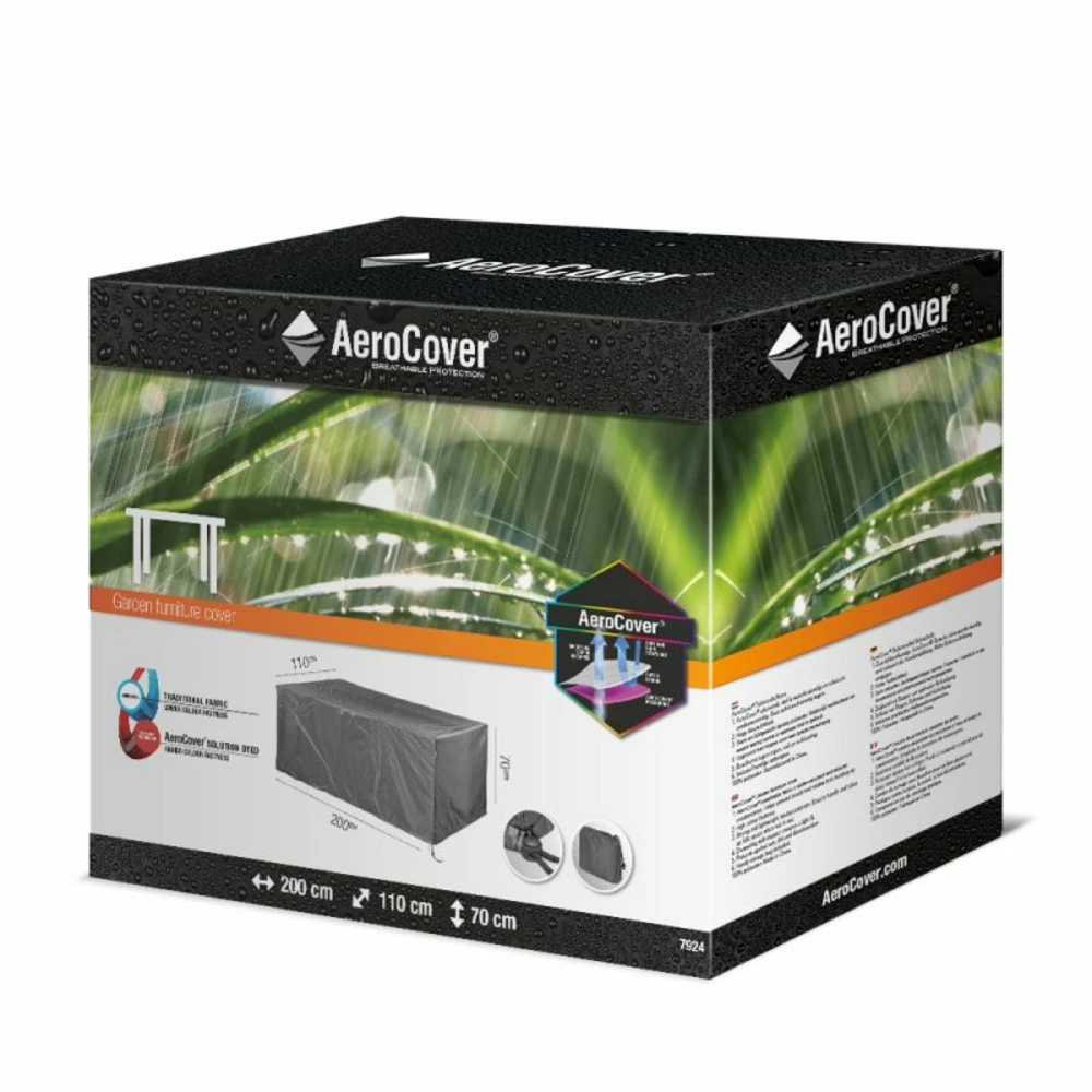 Aerocover Housse De Protection Pour Table Rectangulaire L200 Cm 5 Aerocover Housse De Protection Pour Table Rectangulaire L200 Cm – Image 5