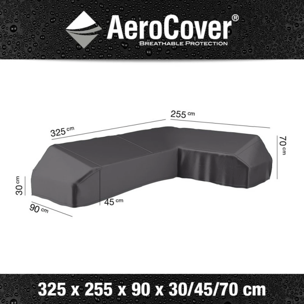 Aerocover Housse De Protection Pour Salon De Jardin Angle L325 Cm 2 Aerocover Housse De Protection Pour Salon De Jardin Angle L325 Cm – Image 2