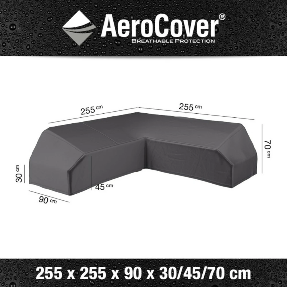 Aerocover Housse De Protection Pour Salon De Jardin D'angle L255 Cm 2 Aerocover Housse De Protection Pour Salon De Jardin D'angle L255 Cm – Image 2