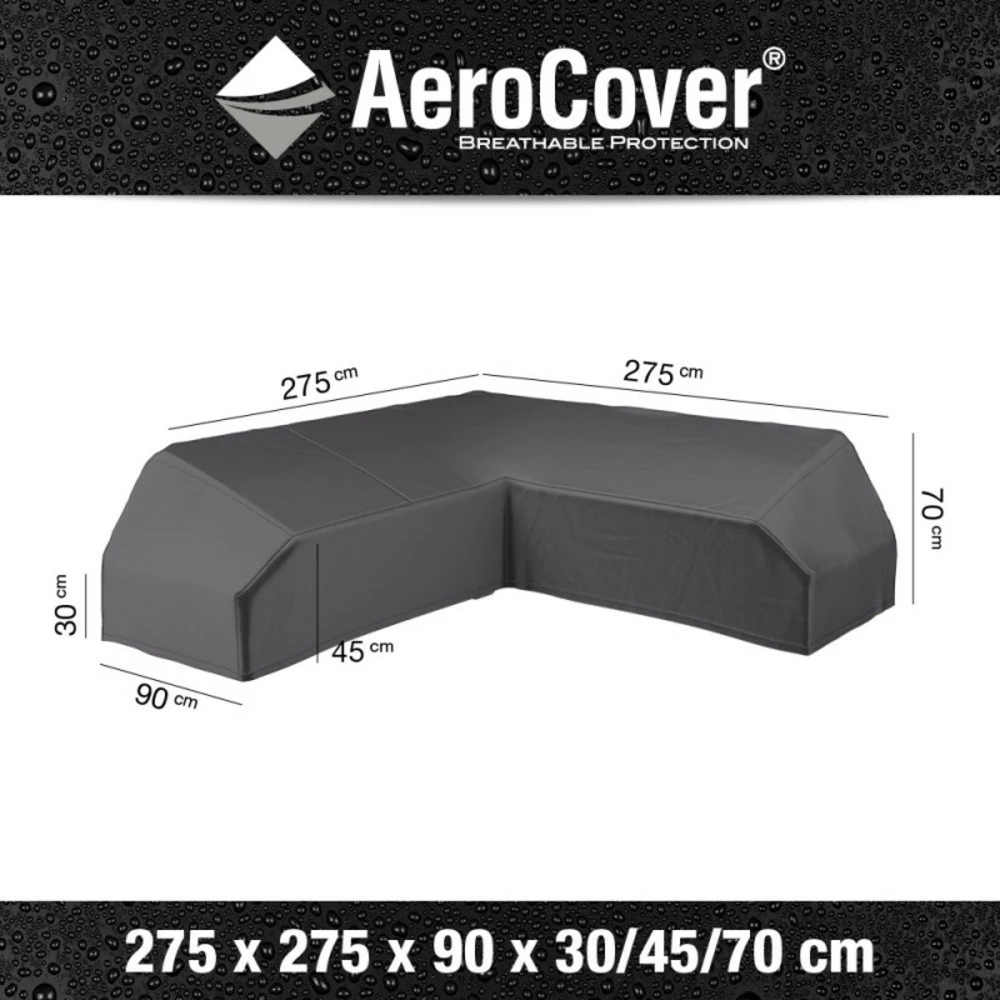 Aerocover Housse De Protection Pour Salon Jardin D'angle L275 Cm 2 Aerocover Housse De Protection Pour Salon Jardin D'angle L275 Cm – Image 2