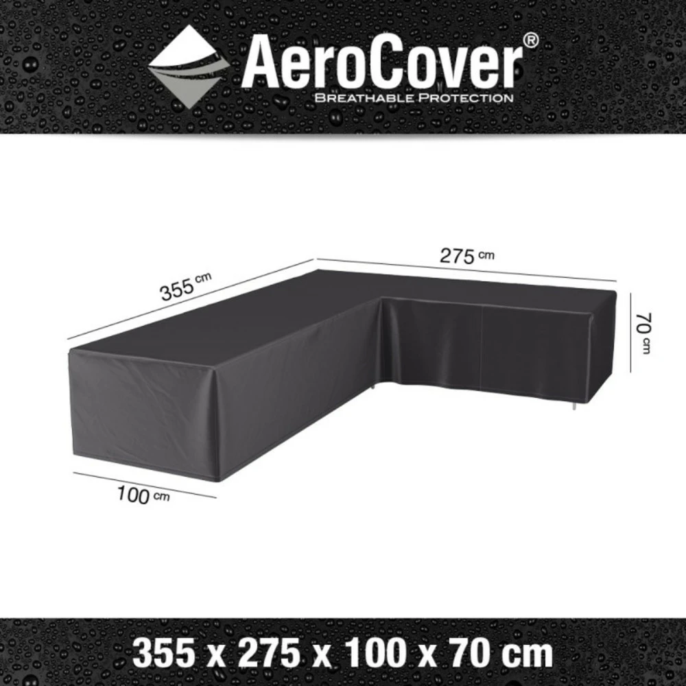 Aerocover Housse De Protection Pour Salon De Jardin D'angle L355 Cm 2 Aerocover Housse De Protection Pour Salon De Jardin D'angle L355 Cm – Image 2