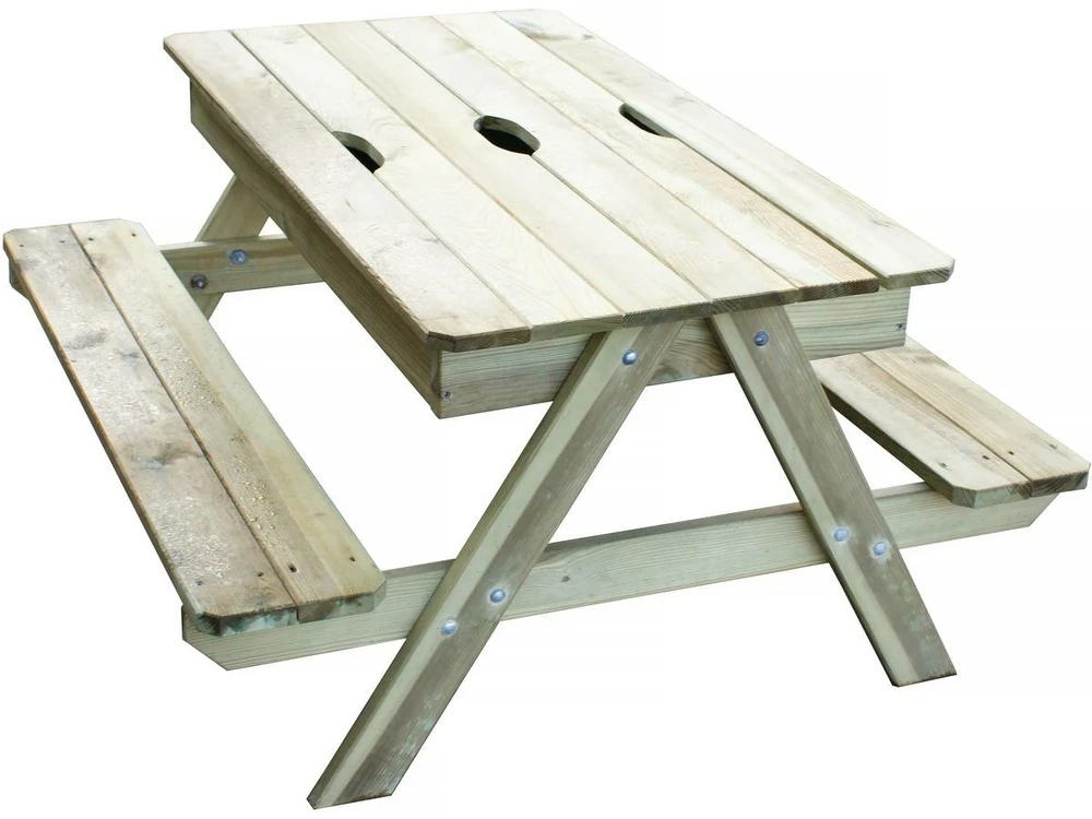 Table Pique-nique Avec Bac à Sable Intégré "kid" 1 Table Pique-nique Avec Bac à Sable Intégré "kid"