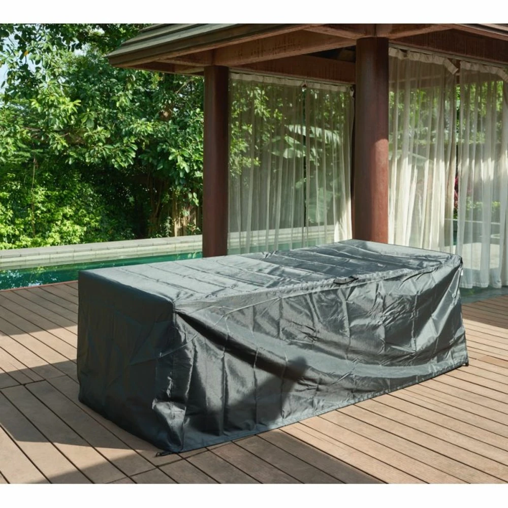 Housse De Protection Pour Ensemble Repas 8 Places Noir 2 Housse De Protection Pour Ensemble Repas 8 Places Noir – Image 2